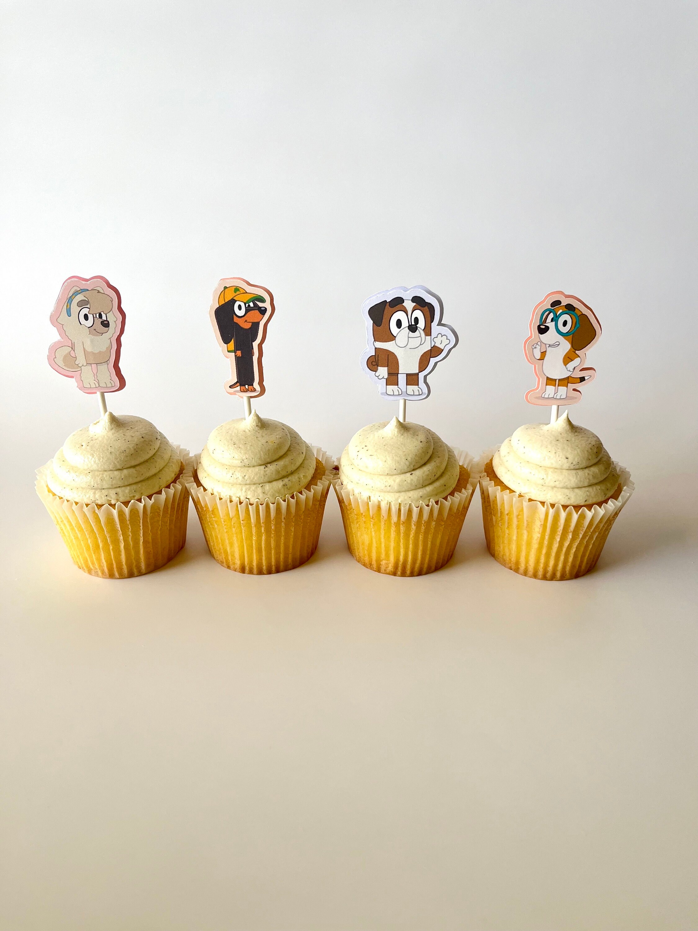 Bluey Cupcake Topper Set of 12