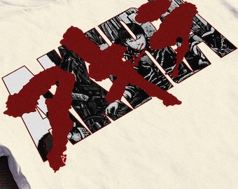 Akira T-Shirt, Neo Tokyo Cyberpunk Anime, Kaneda Retro Japanese Manga Streetwear