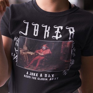 Joker Joaquin Phoenix T-Shirt, Sad Clown by Jan Matejko Art Poster, Joker Movie Fan Clothing, Classical Artwork Shirt