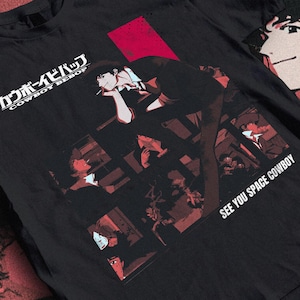 Retro Cowboy Bebop T-Shirt - 90s Vintage Anime Merch - Cowboy Bebop Vintage Shirt - See You Space Cowboy Quote Top - Gildan 5000