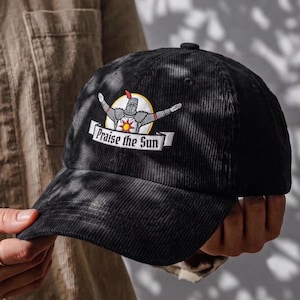 Dark Souls Solaire Vintage Cord Mütze (Stickerei)