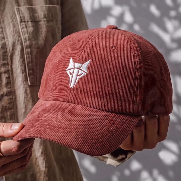 Red Rising "Omnis Vir Lupus" House Mars Embroidered Corduroy Hat