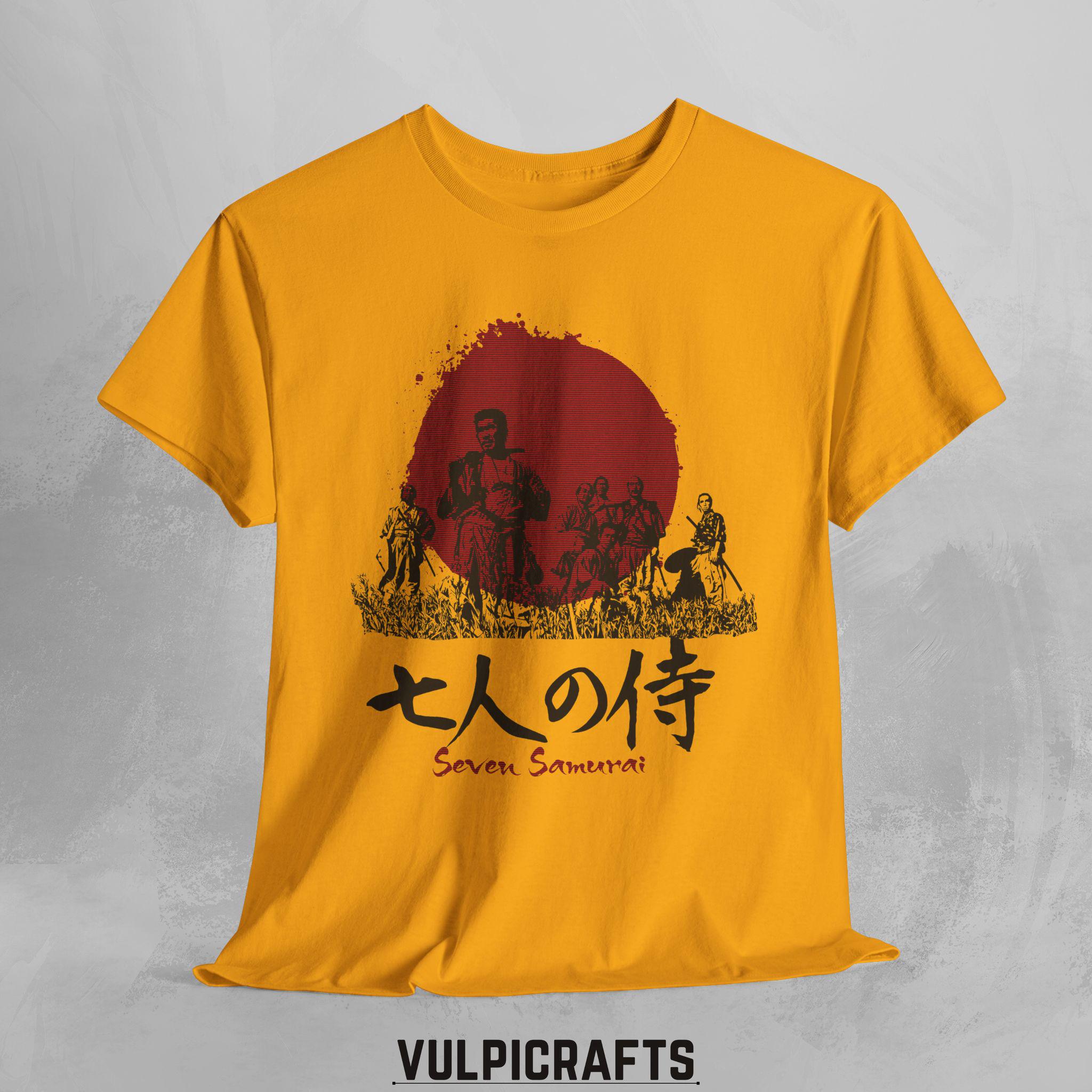 七人の侍オーガニックコットンTシャツ：黒澤明日本映画ギフト - Etsy 日本