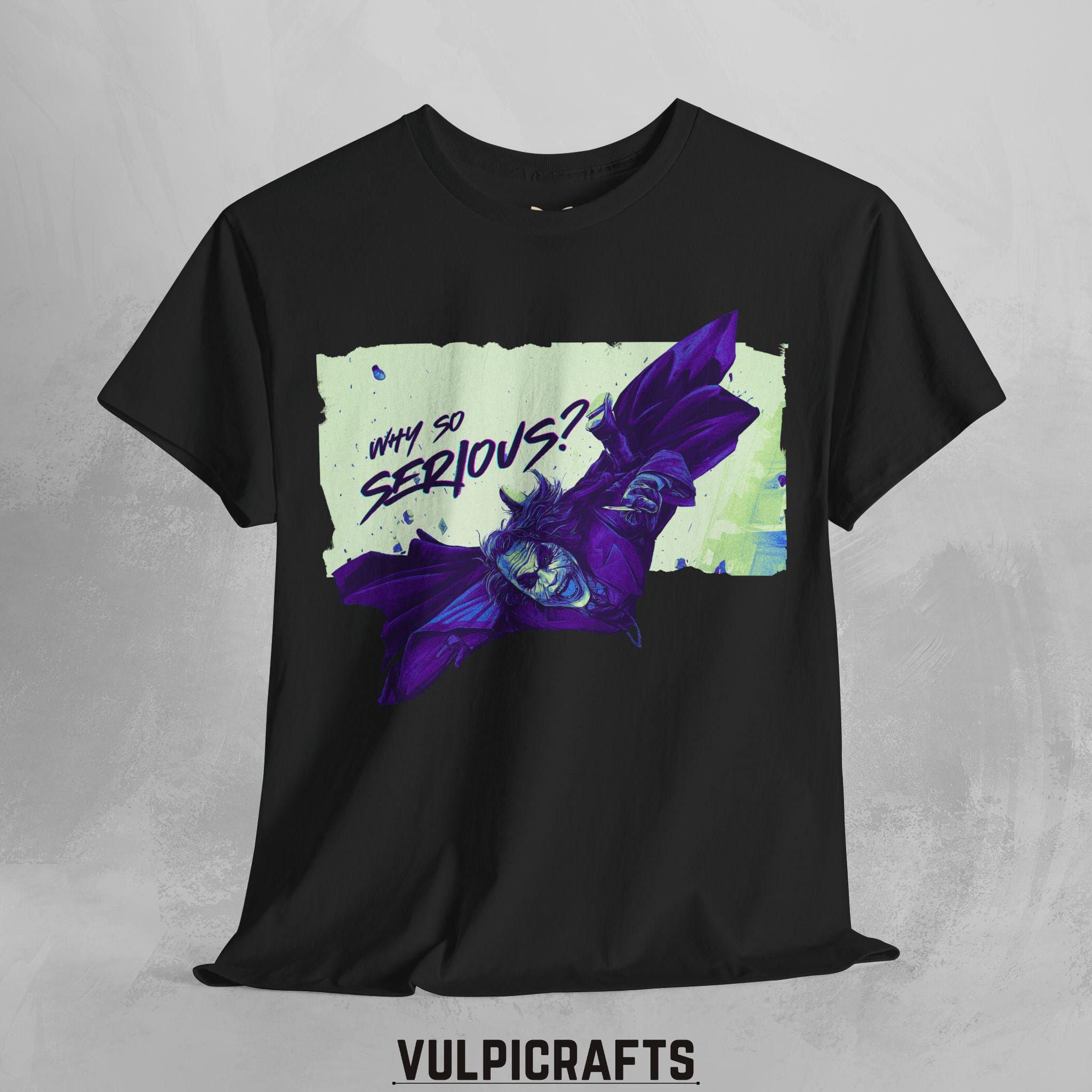 Heath Ledger Joker Tee, the Dark Knight T-shirt, Why so Serious