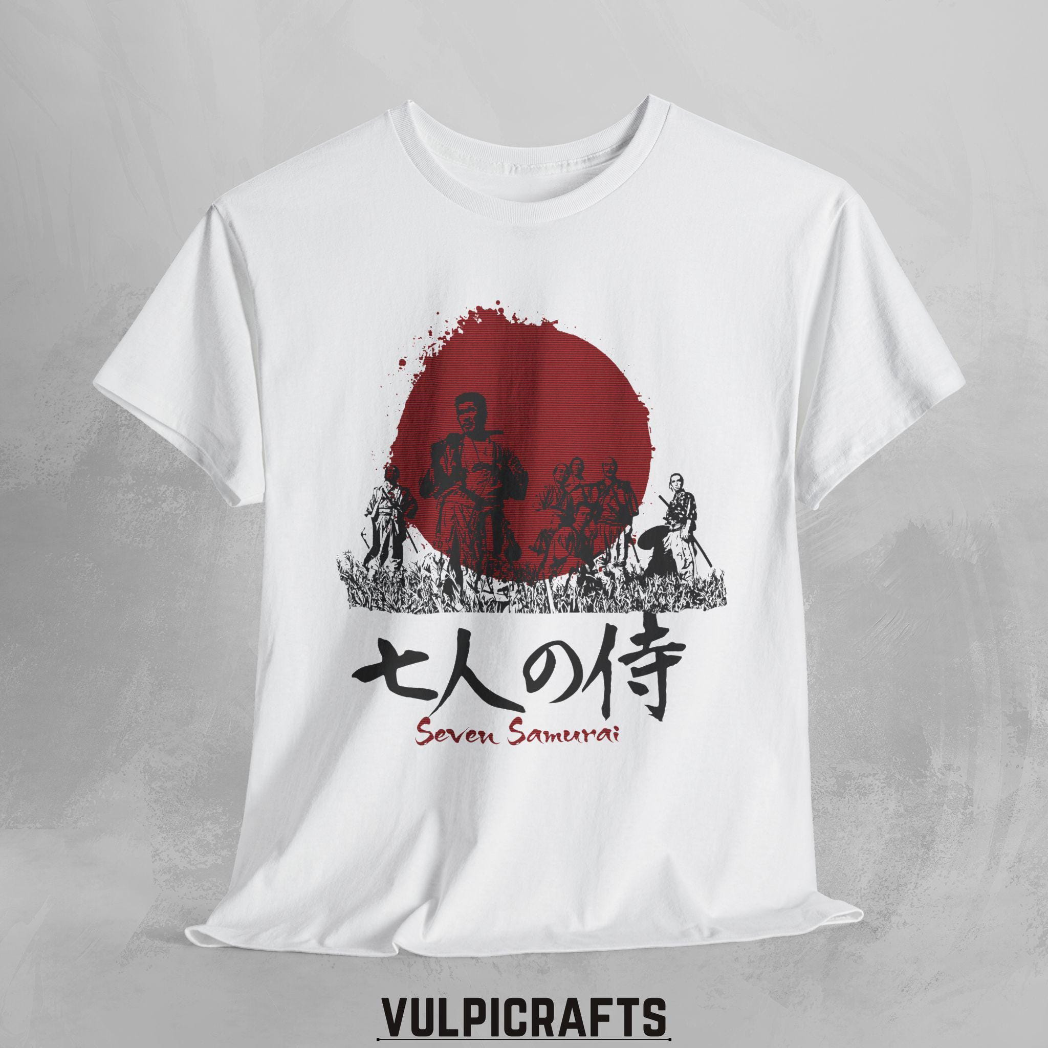 七人の侍オーガニックコットンTシャツ：黒澤明日本映画ギフト - Etsy 日本
