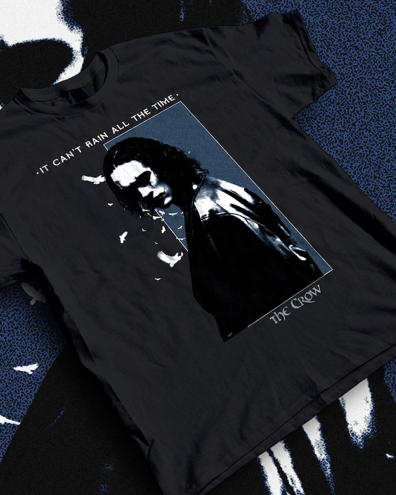 The Crow T-Shirt: Eric Draven, Brandon Lee - Goth Cult Classic image 1