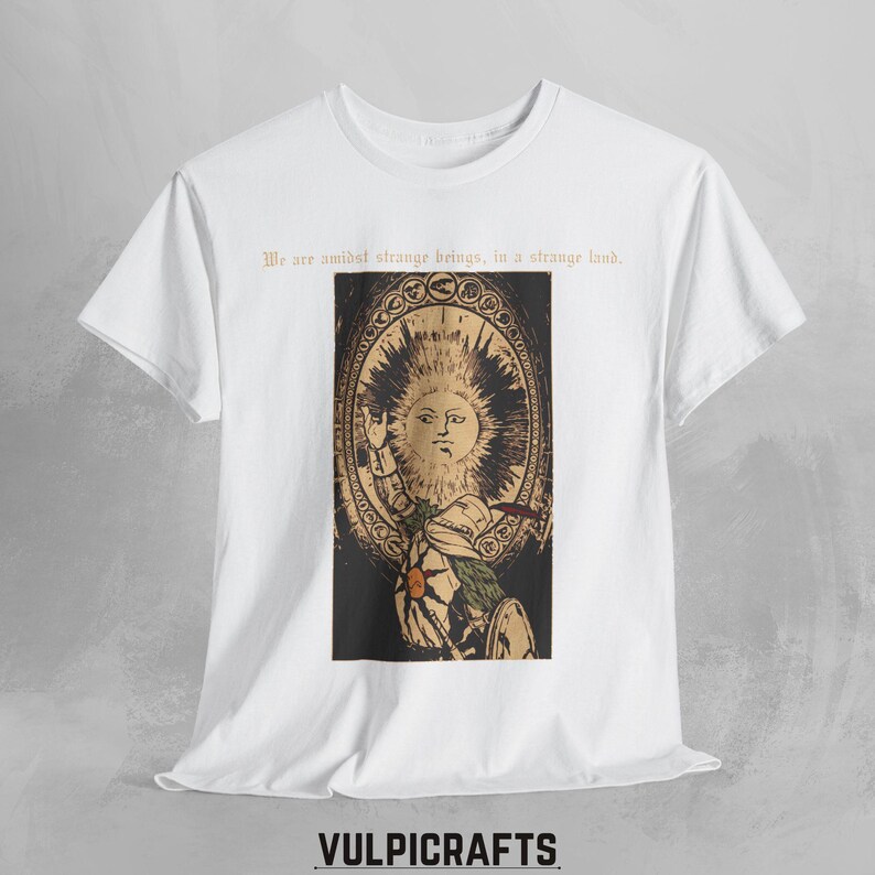 Camiseta Solaire de Dark Souls: Camiseta Praise the Sun / Camiseta de Dark Souls II / Camiseta Soulsborne / Camiseta gráfica Warrior of Sunlight White