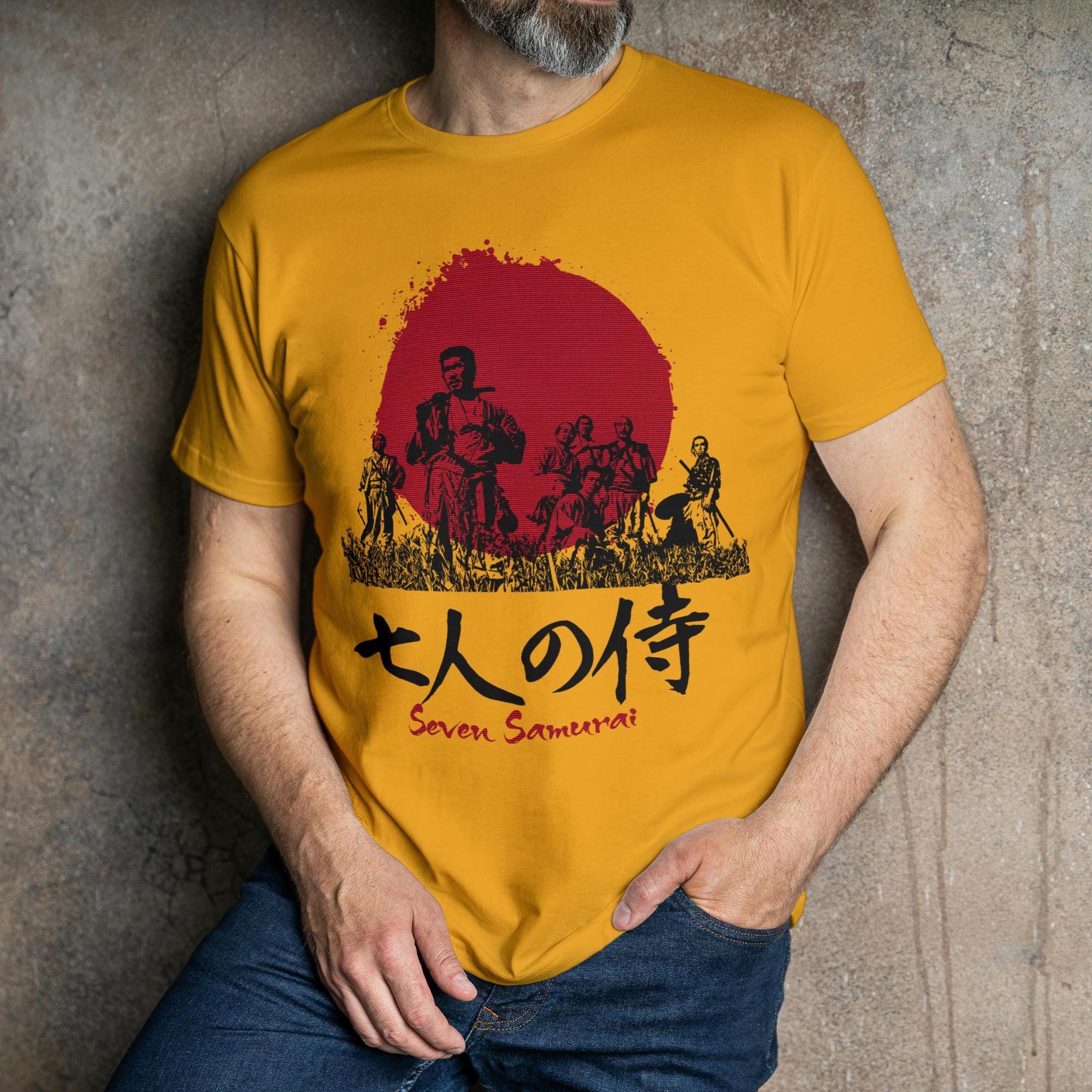 七人の侍オーガニックコットンTシャツ：黒澤明日本映画ギフト - Etsy 日本