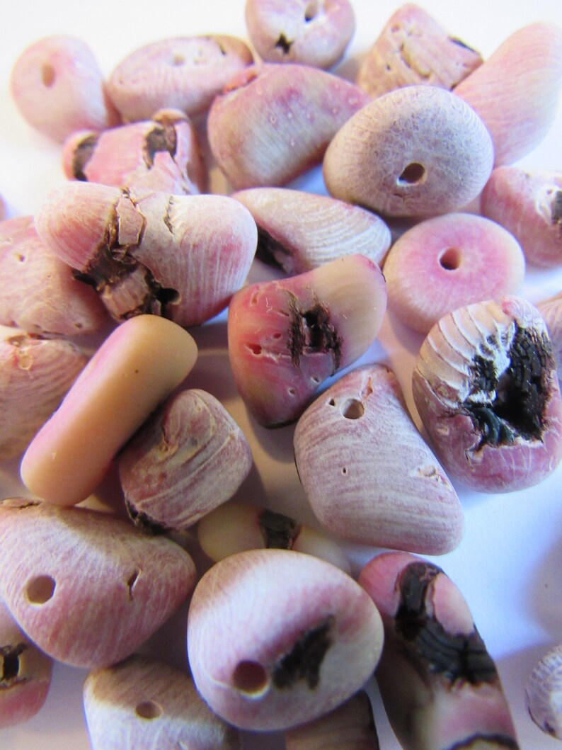 Cooked OOAK My Design Some Slight Salmon Color Britz Beads Supply Super Irregular 10mm To 14mm 30 Nugget Coral Soaked Funky Tumbled