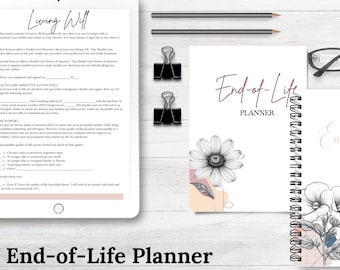 Canva Template End-of-Life Planner, Just In Case Binder, What If Binder, Last Wishes Planner, Death Doula Handout, End-of-Life Doula