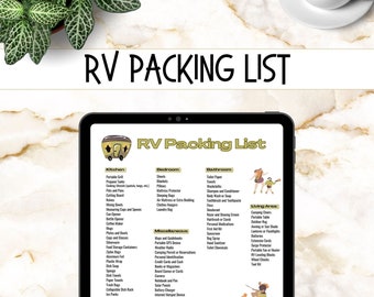 Lista de equipaje para acampar en autocaravana: lista de verificación imprimible (descarga en PDF)