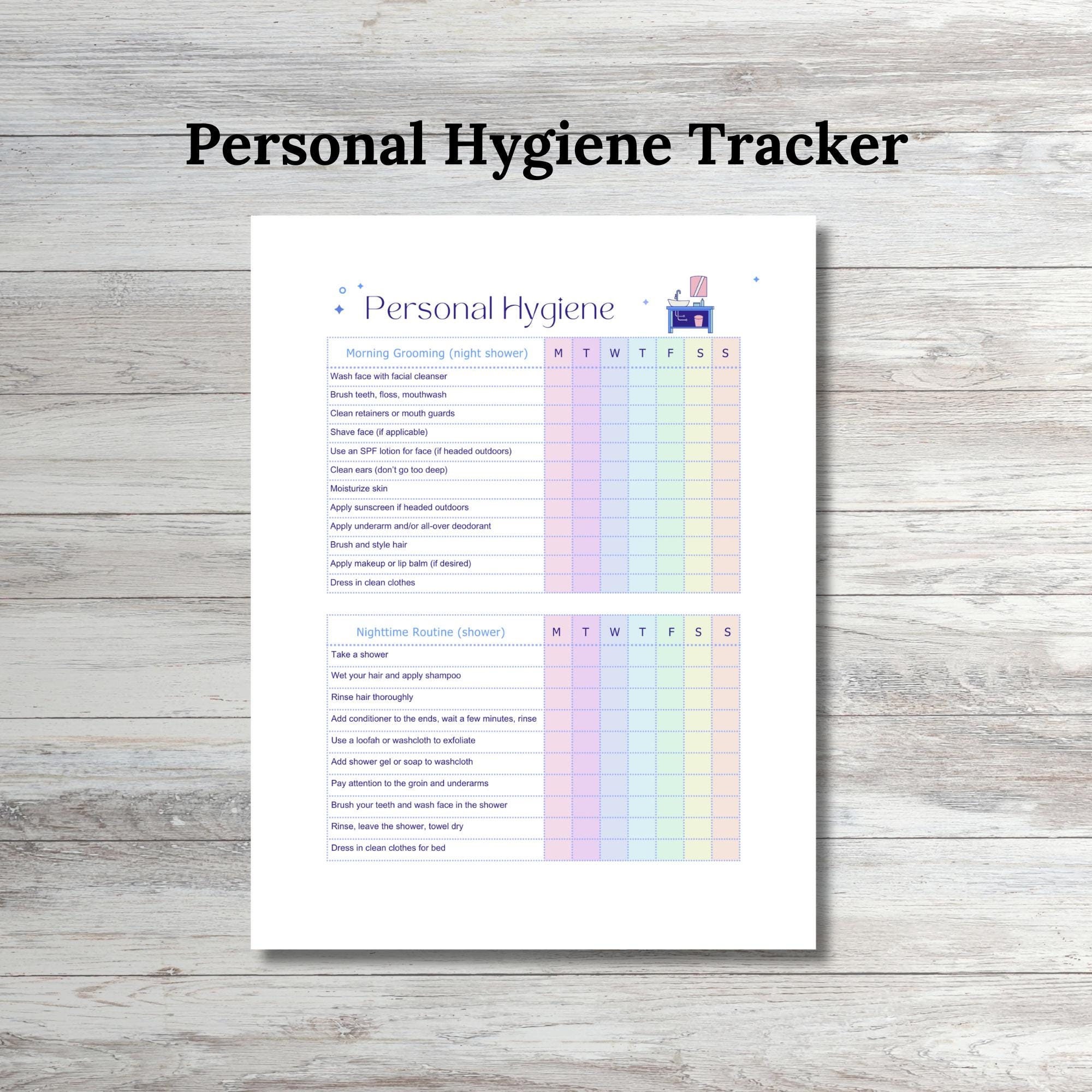 personal-hygiene-tracker-hygiene-adult-hygiene-student-colorful-hygiene-worksheet-daily-hygiene-hygiene-checklist-hygiene-chart-etsy for Free Printable Personal Hygiene Checklist Personal Hygiene Tracker, Hygiene Adult, Hygiene Student, Colorful Hygiene Worksheet, Daily Hygiene, Hygiene Checklist, Hygiene Chart - Etsy for Free Printable Personal Hygiene Checklist