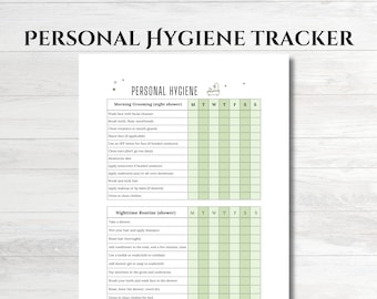 Personal Hygiene Checklist: Morning & Evening Grooming Tracker (PDF Download)