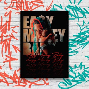Poster Easy Money Baby - Decoración Moderna para Fans de Myke Towers