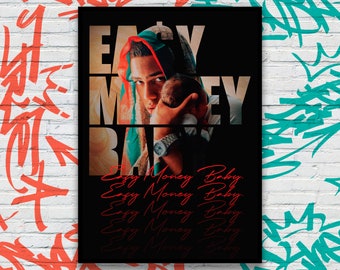 Poster Easy Money Baby - Modern Decoration for Myke Towers Fans