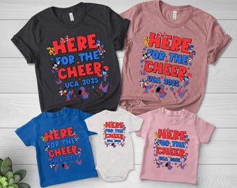 Personalized UCA Nationals Cheerleader Tee, Summit Bound Mickey & Friends Shirt, Disney Cheerleading 2025, WDW Disneyland Trip Tee