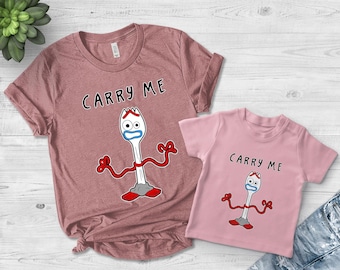 Carry Me Forky Tee, Disney Vacation Shirt, Toy Story Funny Tee, Vacay Mode Disney Trip Shirt, Disney Snacks Tee