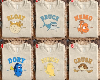 Finding Nemo Est 2003 Family Tee, Disney Fish Movie Shirt Featuring Nemo, Marlin, Dory & Friends, Vacation Shirt