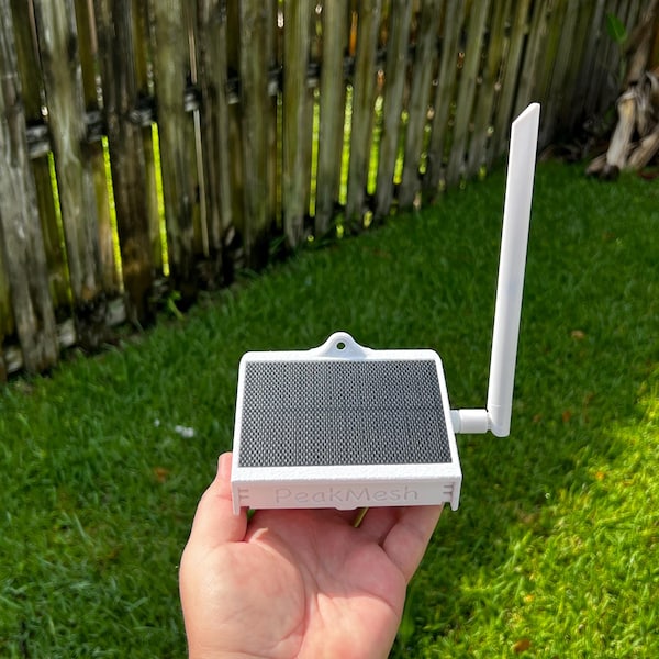 MicroMAG - Smallest Outdoor Meshtastic Node, Solar Powered, Long Range, Stealthy, Pole, Building or Sign Mount Radio RAK Meshcore - PeakMesh