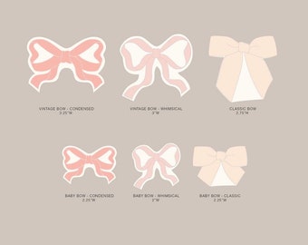 Bow Cookie Cutters - by The Cookie Gallery