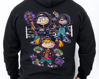 Thugrats Hoodie: Retro 90s Rugrats Hip Hop Parody