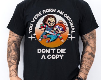 T-shirt Chucky vs Chuckie : t-shirt graphique des Razmoket rétro horreur