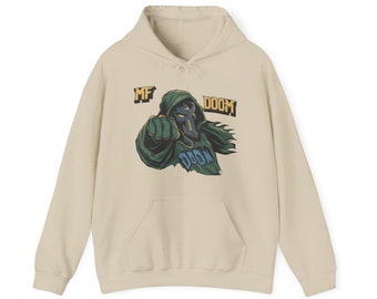 MF DOOM Graphic Hoodie: Vintage Rap Legend Streetwear