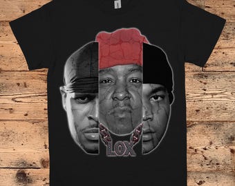 The Lox T-shirt: vintage jaren 90 hiphop-rapgroep fan-T-shirt