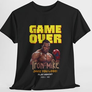 Mike Tyson T-Shirt, Iron Mike vs Jake Paul Shirt, Vintage Video Game Tee, Retro Boxing Shirt, Perfect Boxing Fan Gift, Unique Sports Apparel