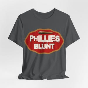 Vintage Phillies Blunt T-shirt: jaren 90 retro streetwear-T-shirt Asphalt