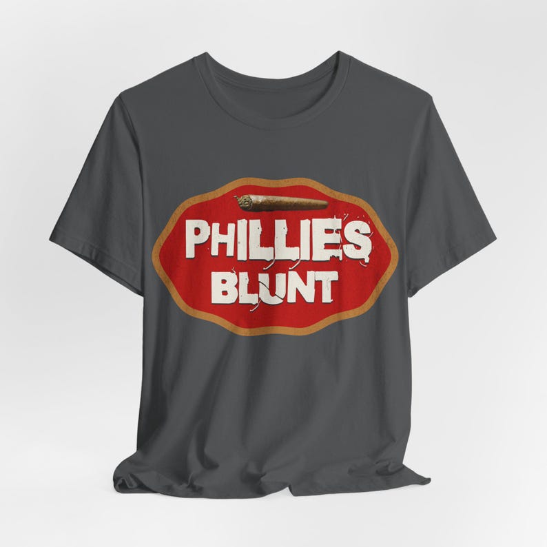 Vintage Phillies Blunt T-shirt: jaren 90 retro streetwear-T-shirt Asphalt