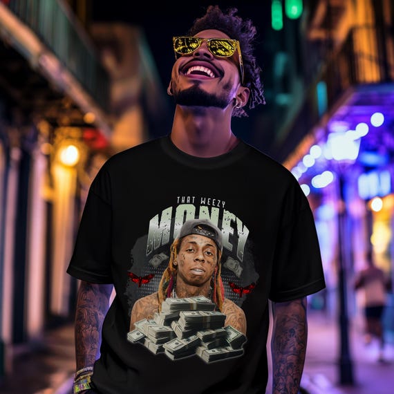 リル・ウェイン グラフィックTシャツ：Weezy ヒップホップ ストリート 