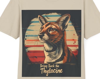 Thylacine T-Shirt: Tasmanian Tiger Wildlife Conservation Shirt