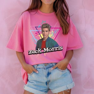 Zack Morris Graphic Tee: Retro 90s Saved by the Bell T-Shirt image 1