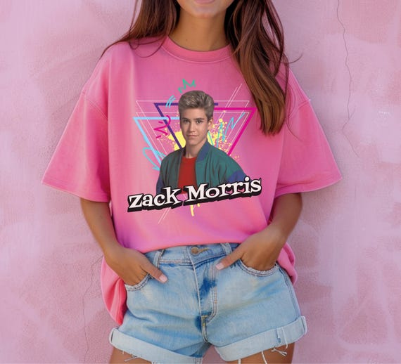 Zack Morris Graphic Tee: Retro 90s Saved by the Bell T-Shirt