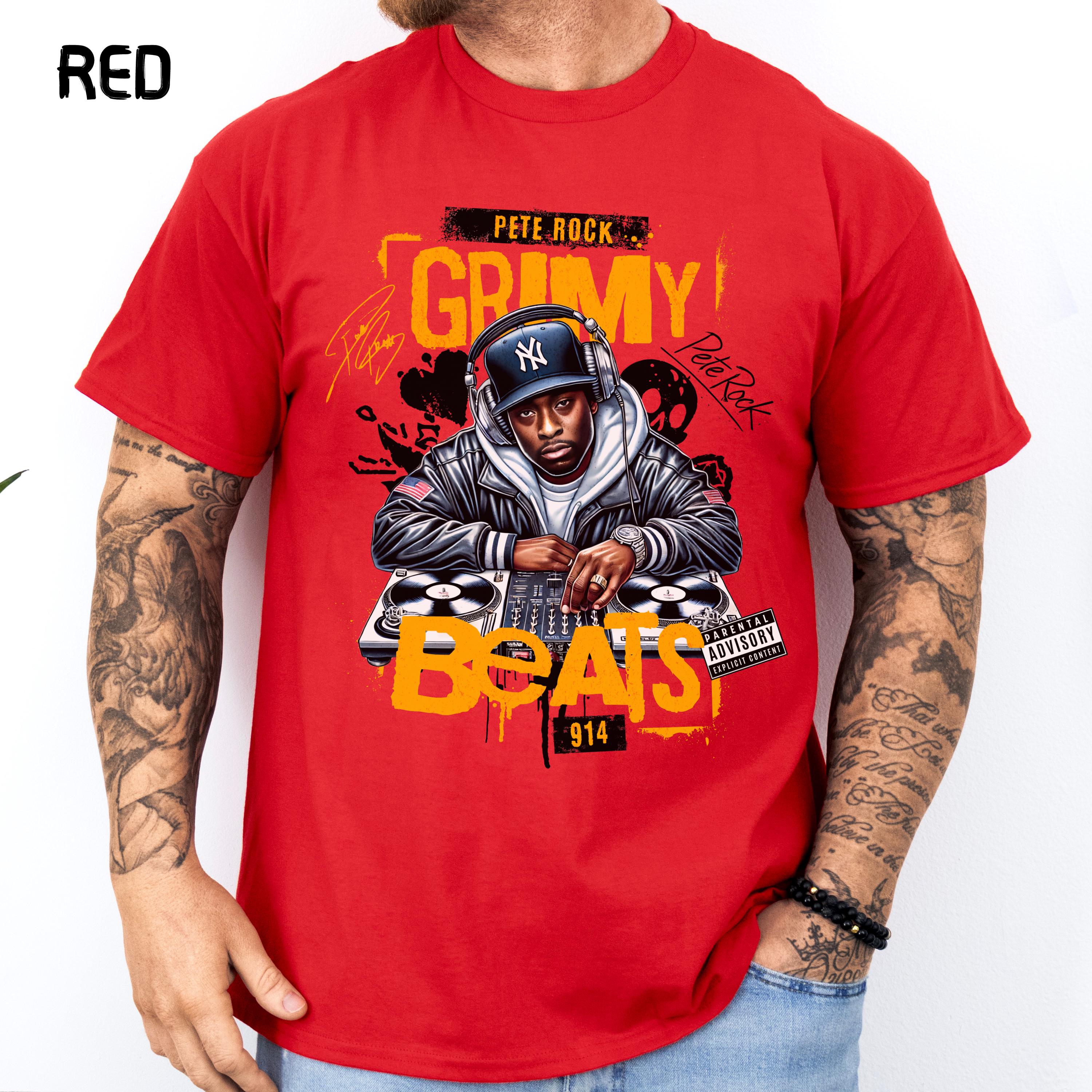 ピート・ロック Tシャツ：グリミー・ビーツ 90年代ヒップホップTシャツ