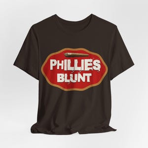 Vintage Phillies Blunt T-shirt: jaren 90 retro streetwear-T-shirt Brown