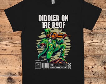 ディドラー・オン・ザ・ルーフTシャツ：面白いヒップホップパロディグラフィックTシャツ