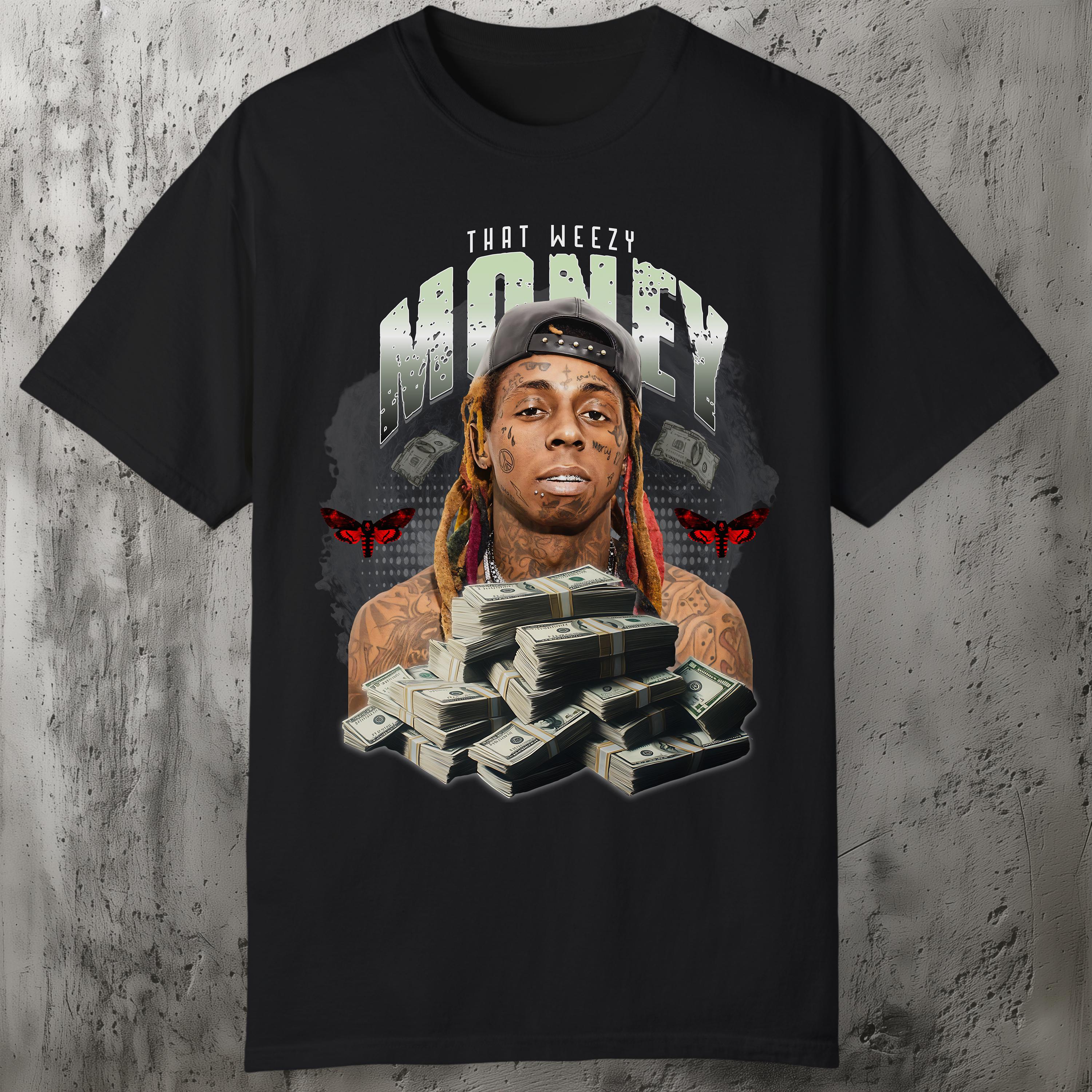 T-shirt graphique Lil Wayne : chemise streetwear hip hop Weezy