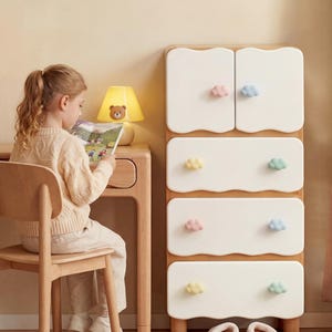 Cloud lade trekt knoppen - keramische knoppen, leuke dressoirknop, kastknoppen trekt, knop voor kinderkamer afbeelding 6