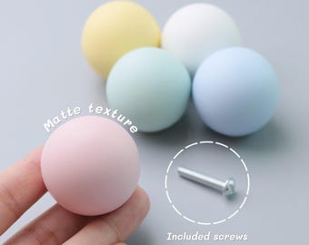 Round Drawer Pulls Knobs  - Ceramic Knobs, Cute Dresser Knob, Cabinet Knobs Pulls, Knob for Kids Room