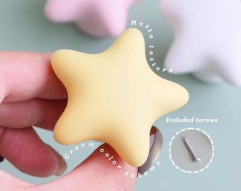 Ster lade trekt knoppen - keramische knoppen, leuke dressoirknop, kastknoppen trekt, knop voor kinderkamer