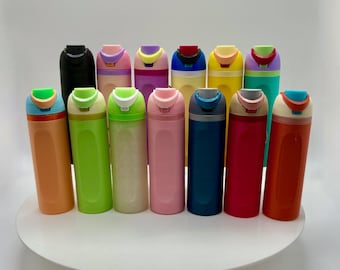 Owala Inspired Lip Balm Holder Keychain - Trendy 3D Printed FreeSip Water Bottle Chapstick Container