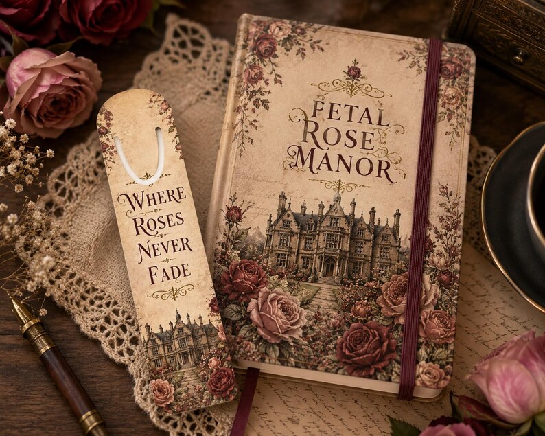 Vintage-Lesezeichen aus Metall mit Blumenmuster, Rosen-Lesezeichen für Bücherliebhaber, viktorianisches Buchaccessoire, romantisches Geschenk für Leseratten, Lesezeichen im Cottagecore-Stil Bild 2