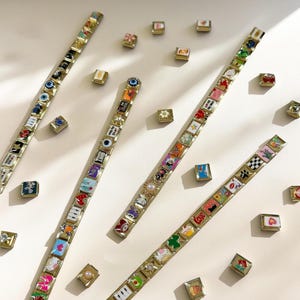 Breloques italiennes personnalisées, bracelet à breloques italien, bracelet à breloques italien personnalisé, bracelet à breloques italien, breloque italienne, cadeau d&#39;anniversaire pour elle