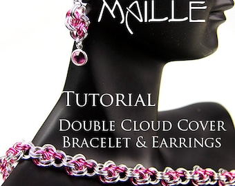 Chainmaille-tutorial - Dubbele wolkomslag armband en oorbellenset