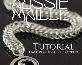 Chainmaille Tutorial - HalfPersian 4in1 Bracelet