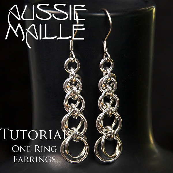 Chain Maille  Tutorial - One Ring Chain Earrings