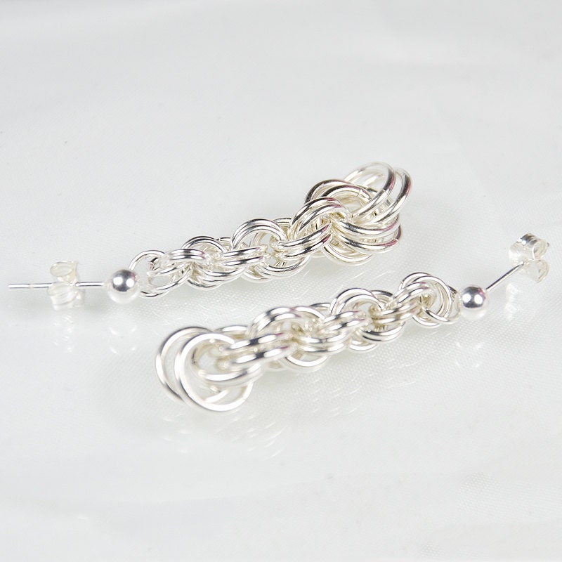Chainmaille Tutorial Graduating Double Spiral Earrings - Etsy