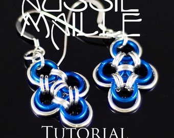 Chainmaille Tutorial Japanese Cross Earrings